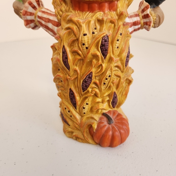 Partylite Scarecrow Reed Diffuser Holder Halloween Fall Pumpkin Home Decor Crow - Picture 8 of 11